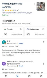 Bewertung Google.de